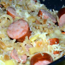 Savor the Flavor: Sauerkraut and Sausage Skillet Delight