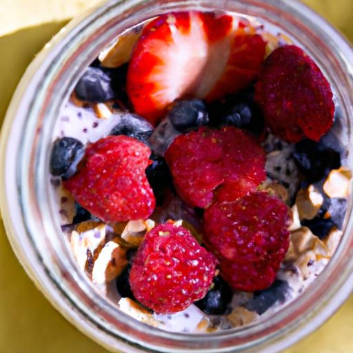Berry Bliss: Overnight Oats with Chia for Morning Fuel