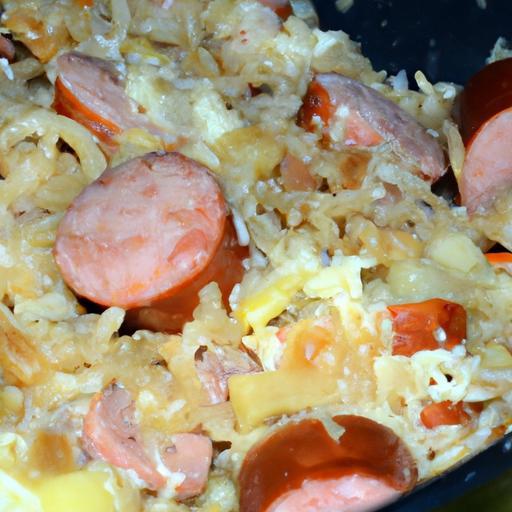 Savor the Flavor: Sauerkraut and Sausage Skillet Delight