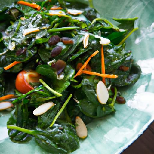 Crunchy Green Delight: The Ultimate Spinach Almond Salad Guide