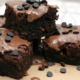 Decadent Black Bean Brownies with Rich Dark Chocolate Chips