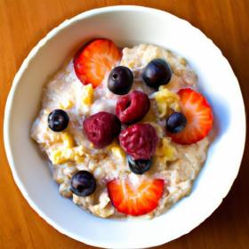 Berry Bliss: The Perfect Small Bowl of Oatmeal Delight