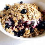 Delight in Blueberry Crumble with a Crunchy Oat Topper