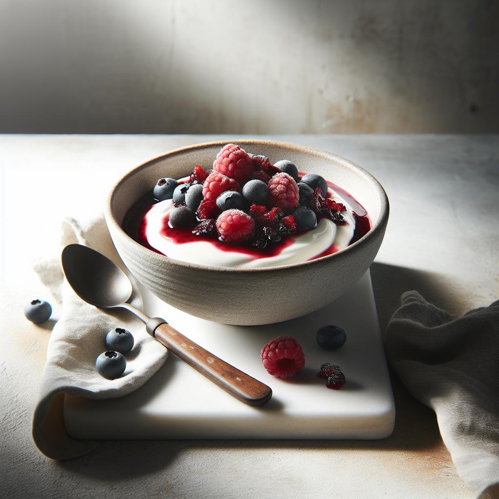 Berry Compote Bliss: A Sweet Boost for Your Yogurt Bowl