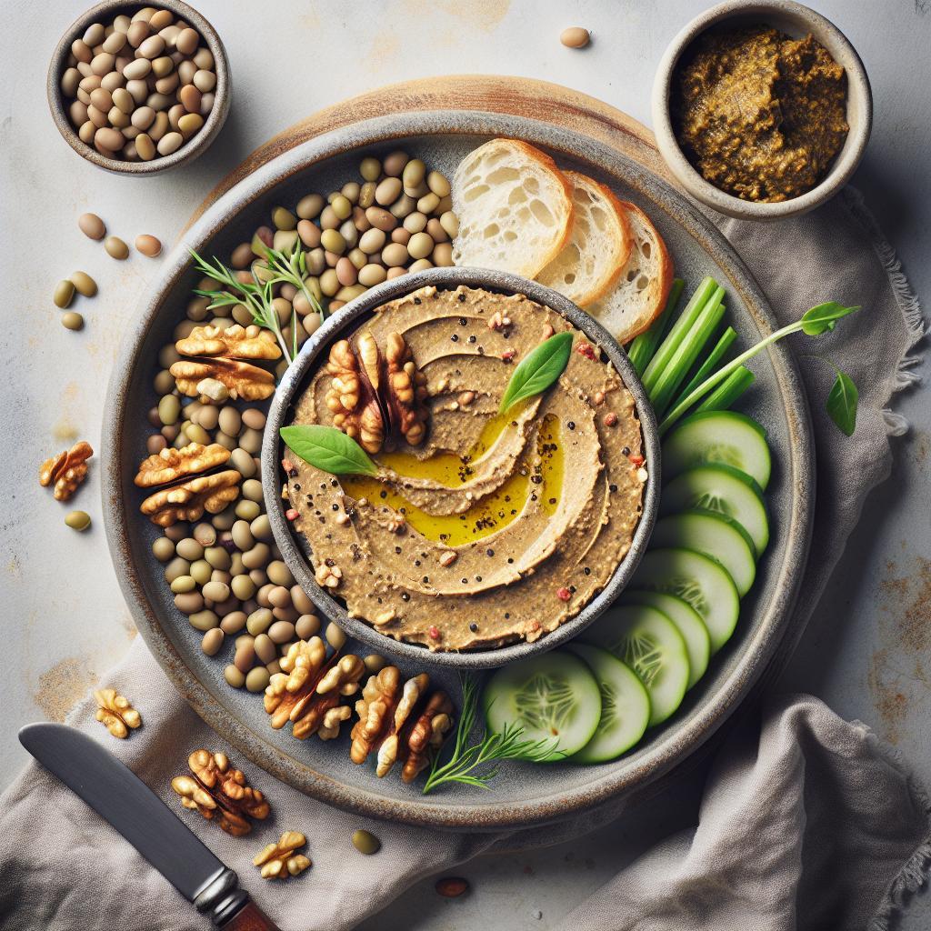 Hearty Lentil & Walnut Pâté: A Nutty Plant-Based Spread
