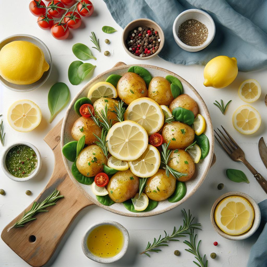 Zesty Greek Lemon Potatoes: A Tangy Taste of the Mediterranean