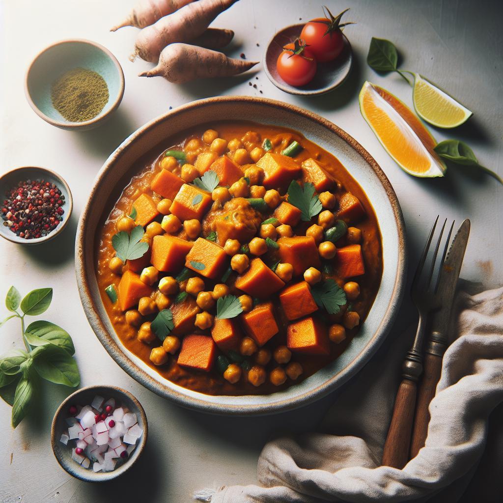 Hearty Sweet Potato & Chickpea Curry: A Flavorful Feast