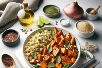 Nutritious Delight: Roasted Sweet Potato and Quinoa Fusion