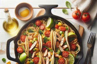 One-Pan Turkey Taco Pasta Skillet: Easy Flavorful Feast