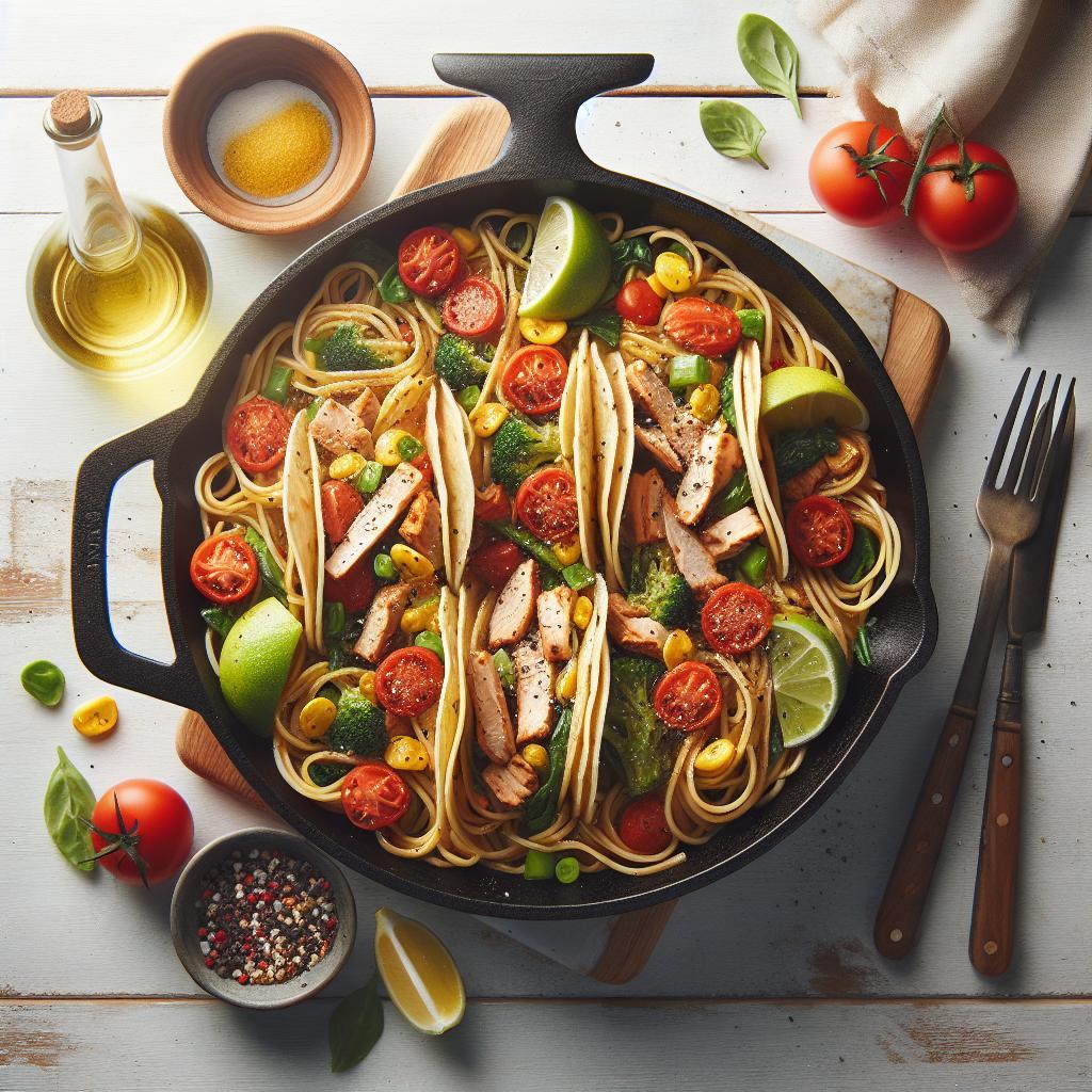 One-Pan Turkey Taco Pasta Skillet: Easy Flavorful Feast