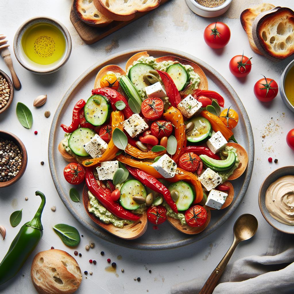 Bold & Creamy: Roasted Red Pepper and Feta Dip Delight