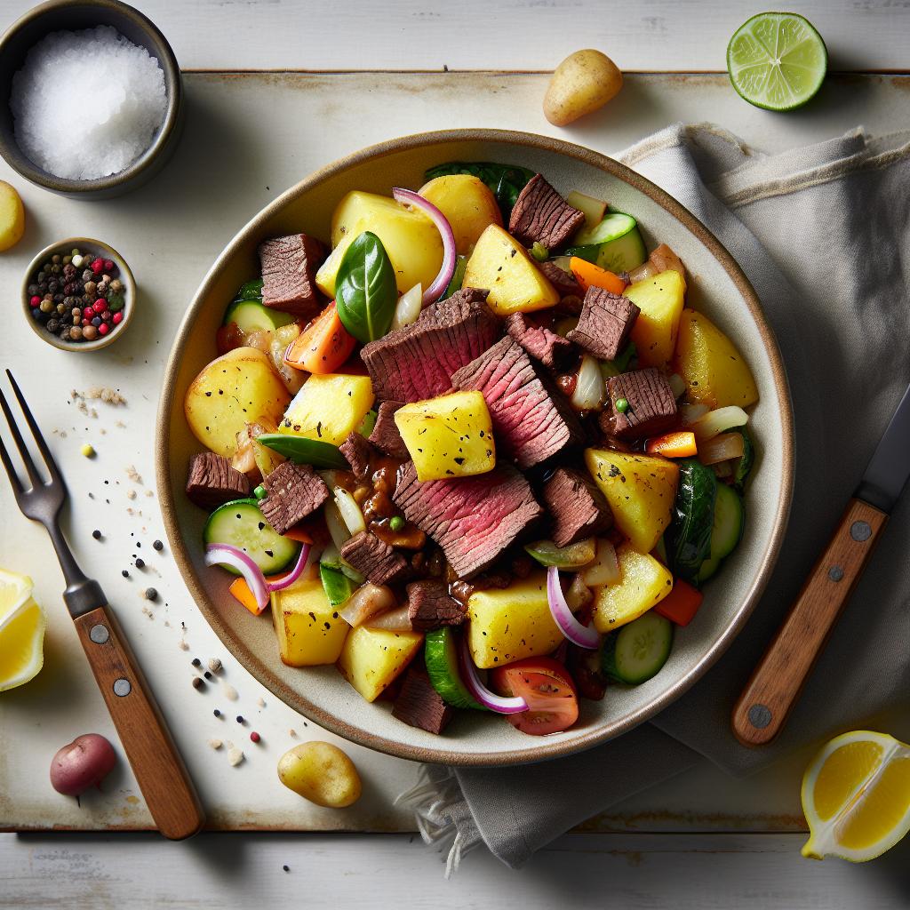 Savor the Classic Comfort: Beef and Potato Hash Delight