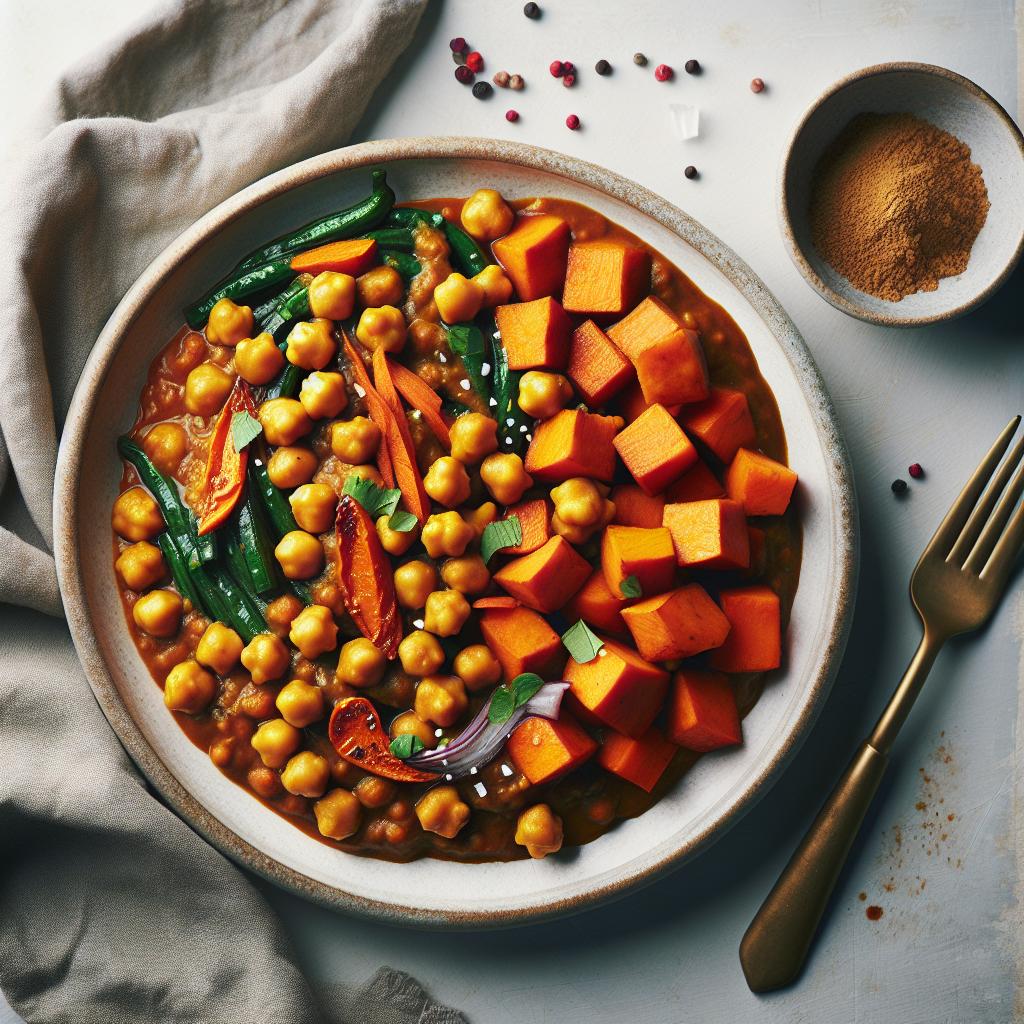 Hearty Sweet Potato & Chickpea Curry: A Flavorful Feast