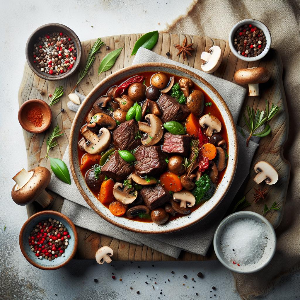 Hearty Beef and Mushroom Stew: A Savory Comfort Classic
