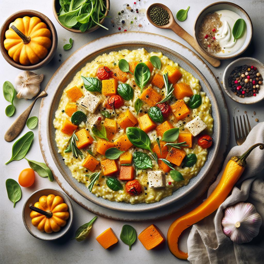Golden Harvest: Creamy Roasted Butternut Squash Risotto
