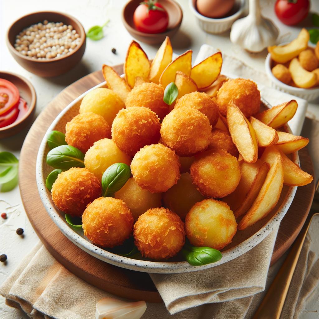 Golden Crispy Potato Balls: Your Perfect Snack or Side!