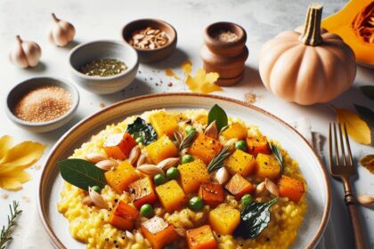 Golden Harvest: Creamy Roasted Butternut Squash Risotto