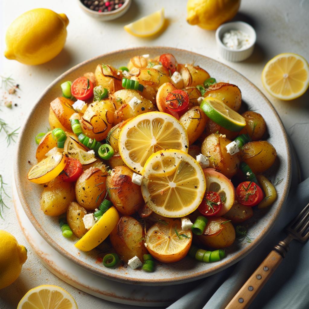 Zesty Greek Lemon Potatoes: A Tangy Taste of the Mediterranean