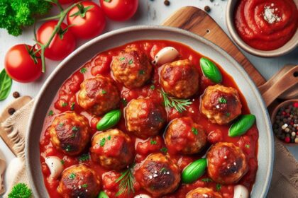 Savor Turkey Meatballs in Tangy Homemade Marinara Sauce