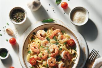 Indulgent Creamy Garlic Shrimp Pasta: A Flavorful Delight