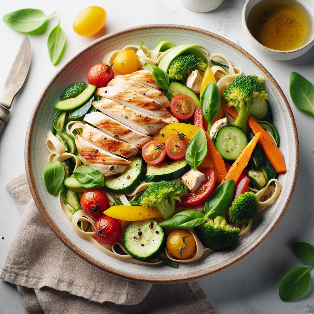 Healthy Chicken and Vegetable Pasta: A Colorful Delight