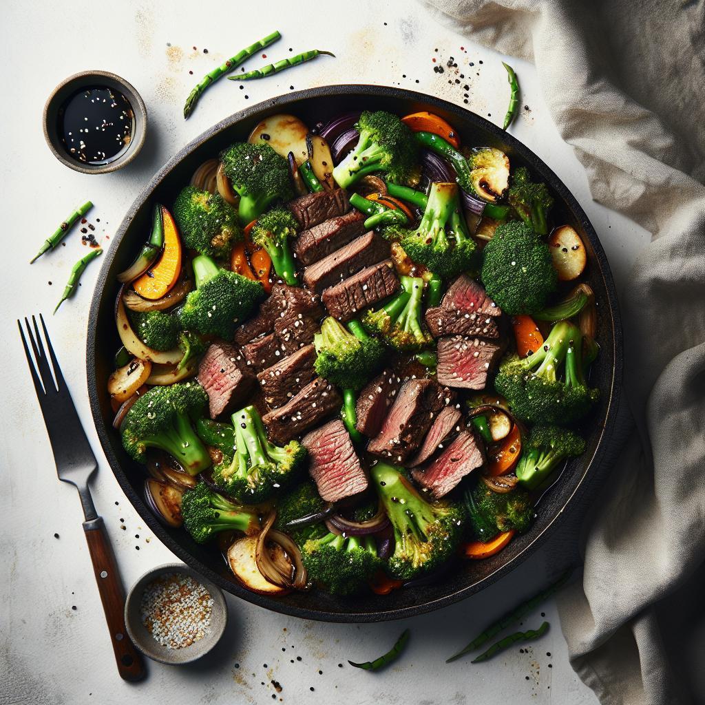 Sizzling Beef and Broccoli Skillet: Quick Flavorful Feast