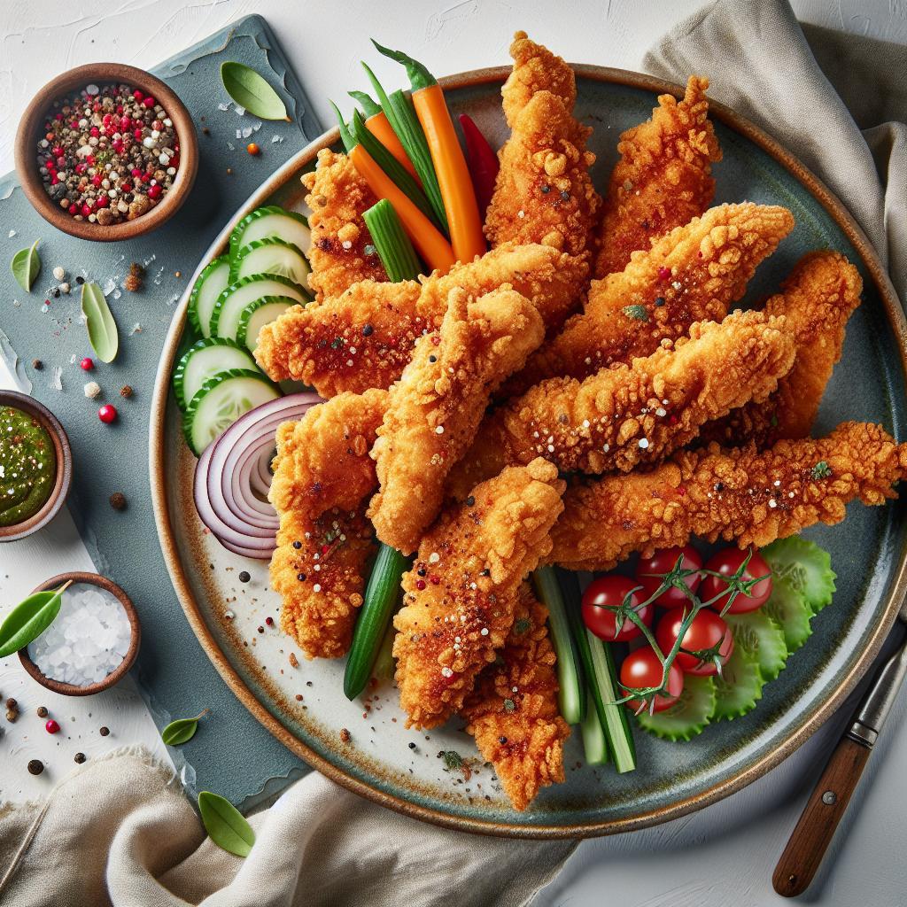 Crispy Oven Fried Chicken Tenders: Healthy, Crunchy Delight