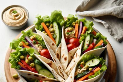Wholesome Homemade Hummus & Veggie Wraps: A Fresh Delight