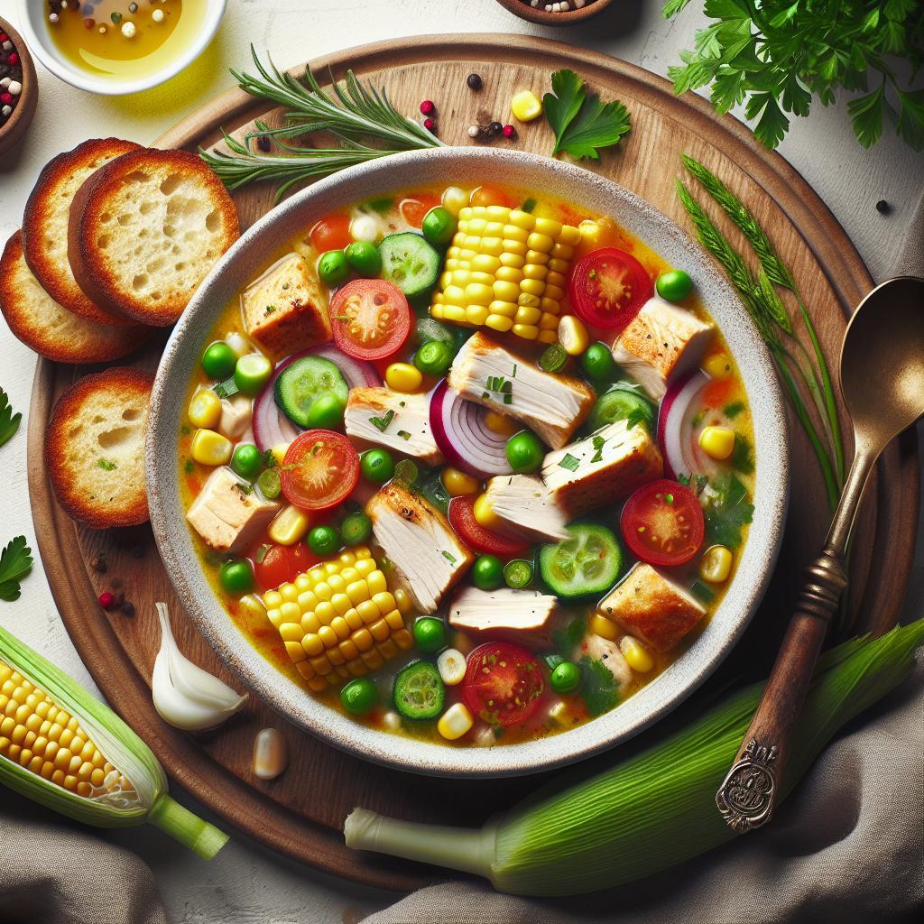 Hearty Chicken and Corn Chowder: A Cozy Bowl of Comfort