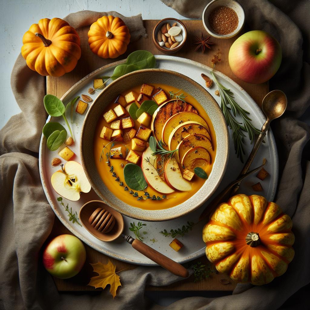Velvety Roasted Squash & Apple Soup: A Cozy Fall Delight