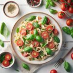 Savor the Flavor: Creamy Tomato Pasta with Fresh Basil Bliss