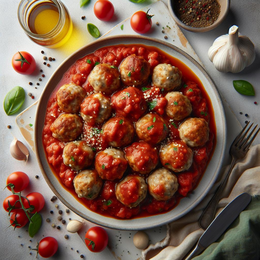 Savor Turkey Meatballs in Tangy Homemade Marinara Sauce