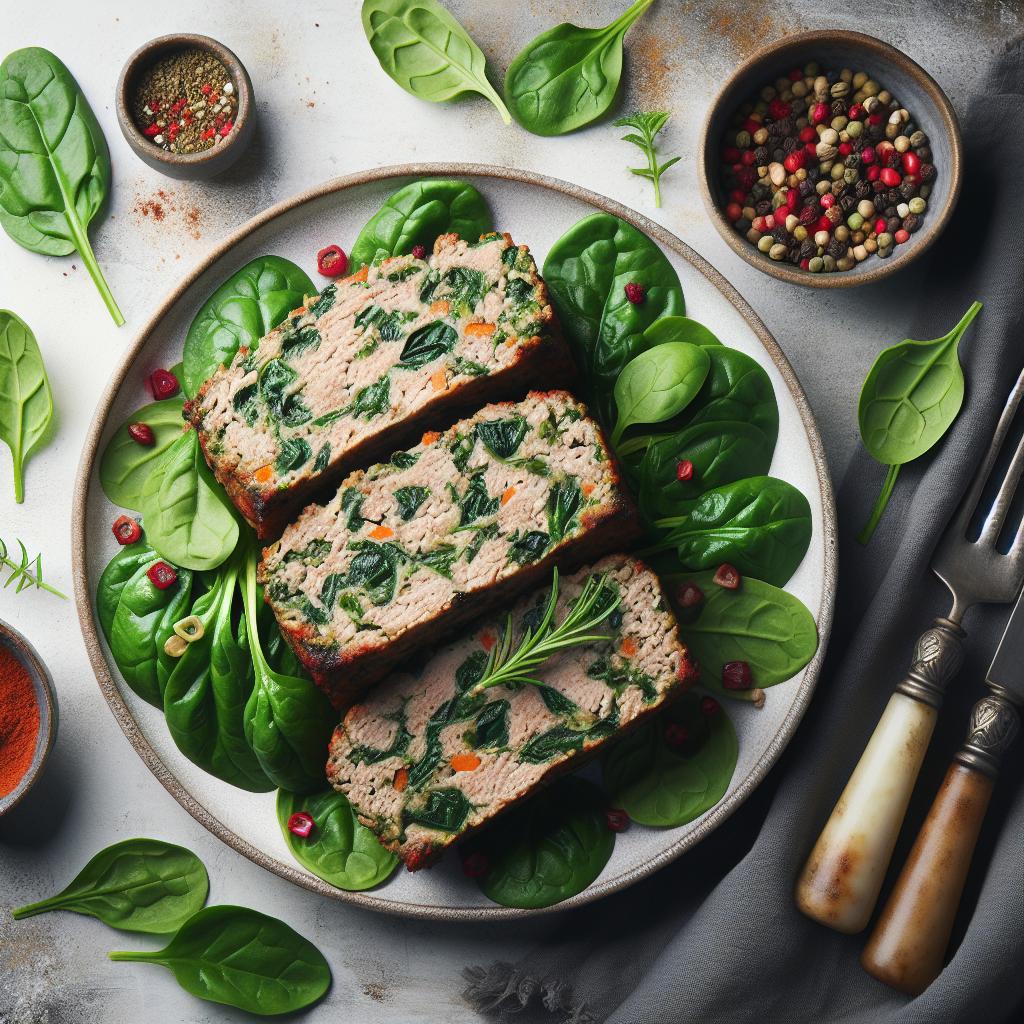 Wholesome Turkey and Spinach Meatloaf: A Savory Twist