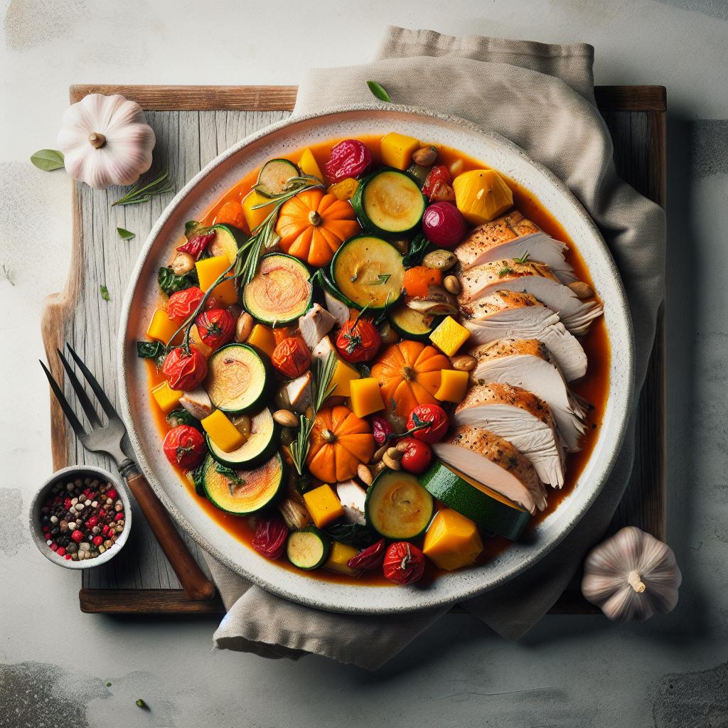 Savor the Harmony: Turkey and Squash Stew Delight