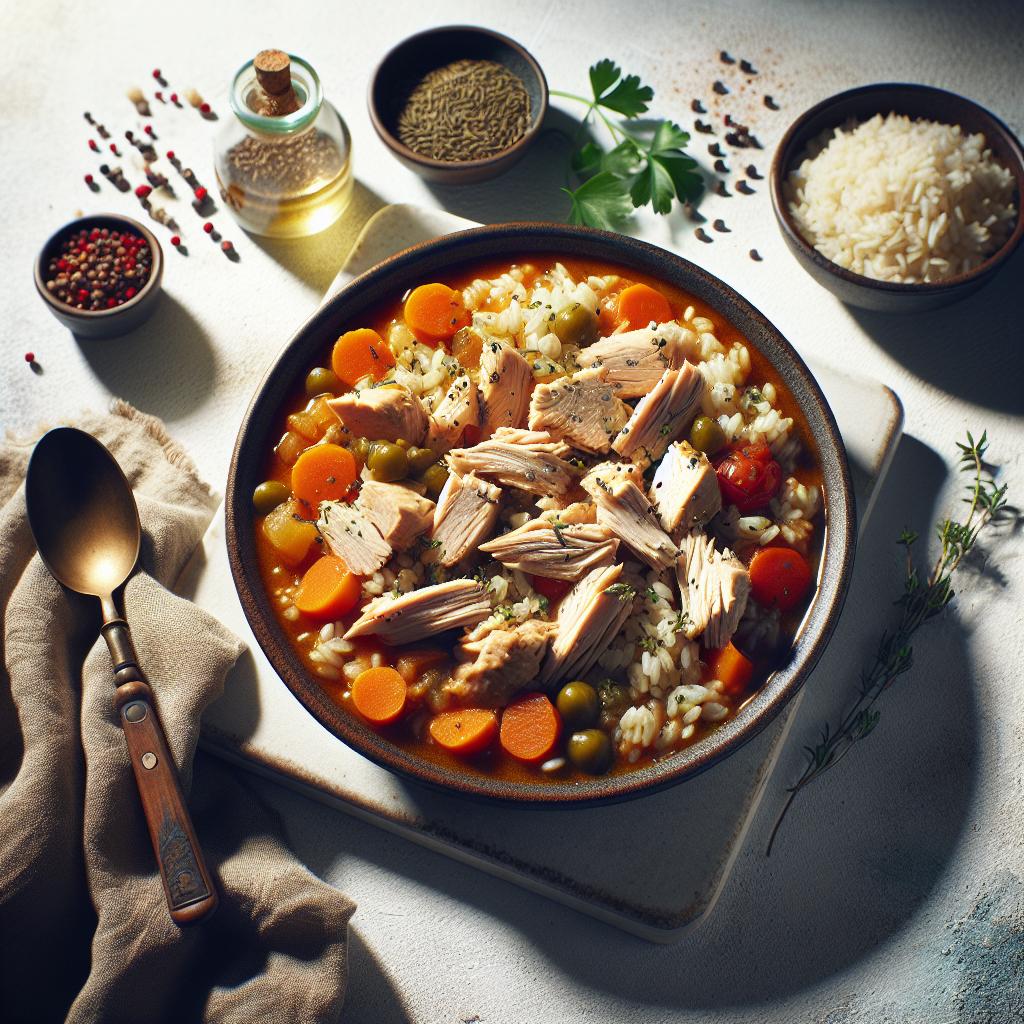 Hearty Turkey and Rice Stew: A Comforting Culinary Blend