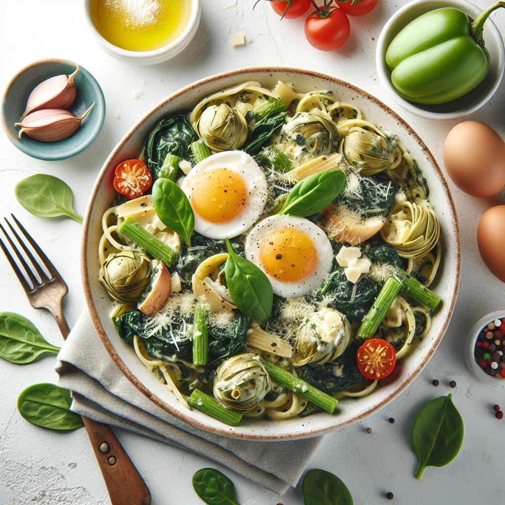 Indulge in Creamy Spinach Artichoke Pasta Delight