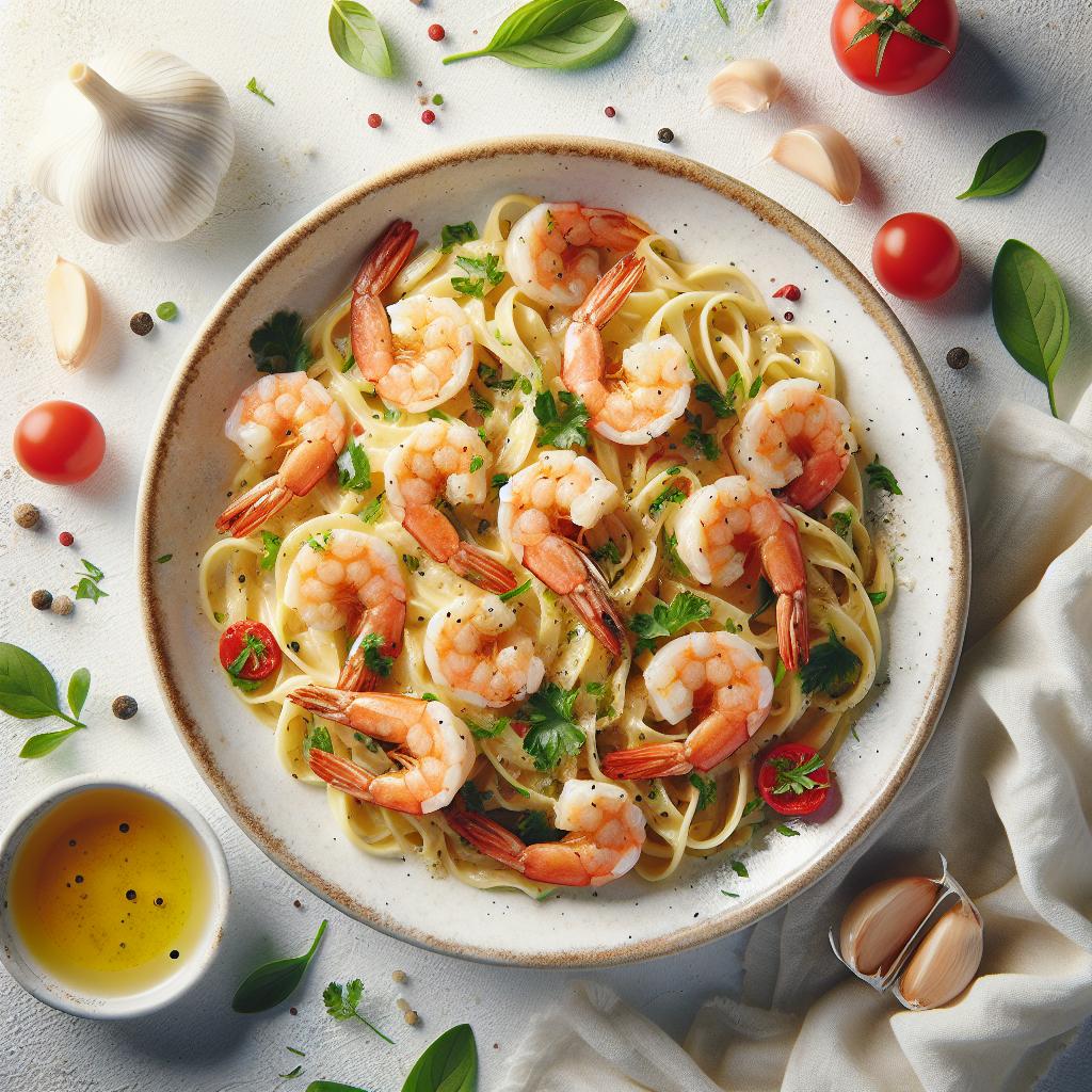Indulgent Creamy Garlic Shrimp Pasta: A Flavorful Delight