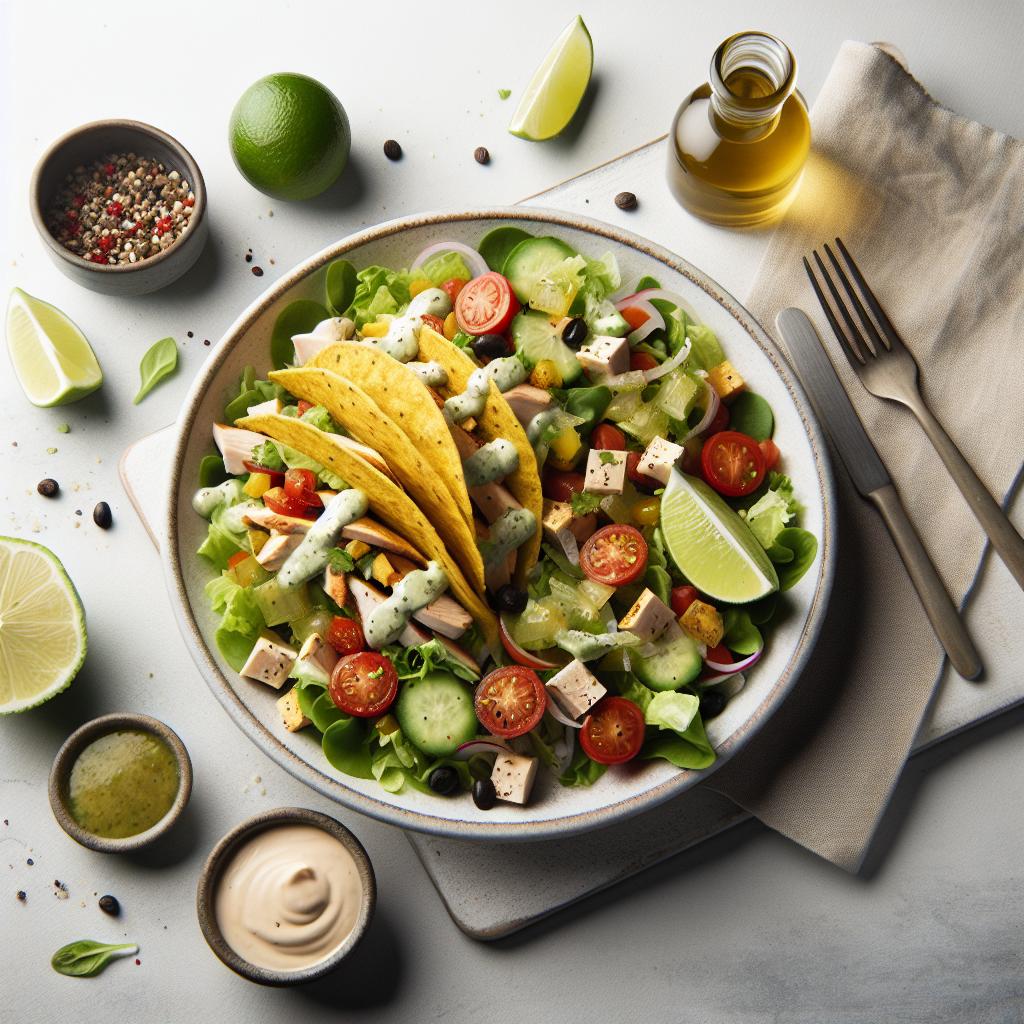 Fresh Turkey Taco Salad with Zesty Lime Dressing Boost