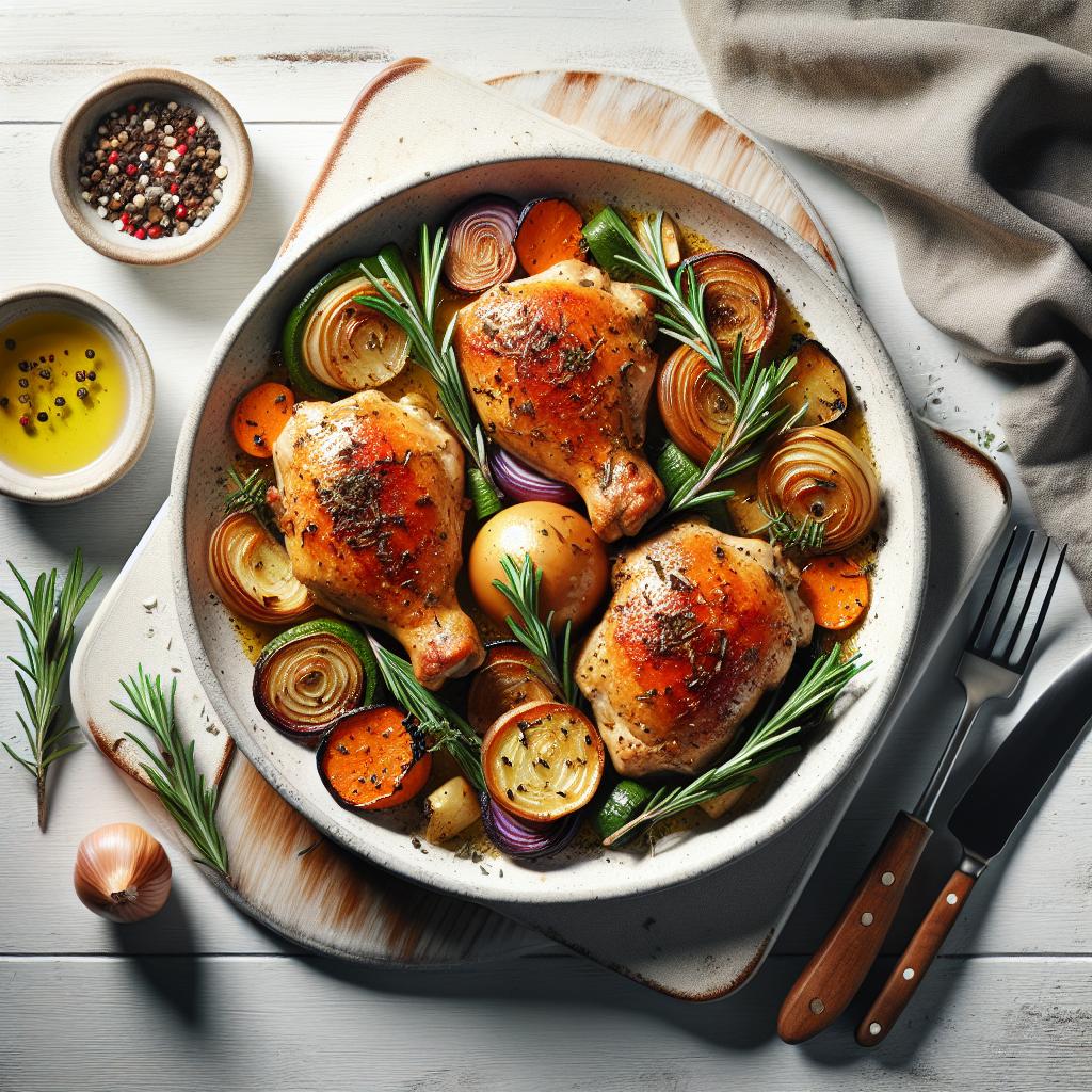 Rosemary-Infused Baked Chicken Thighs: Flavorful & Easy