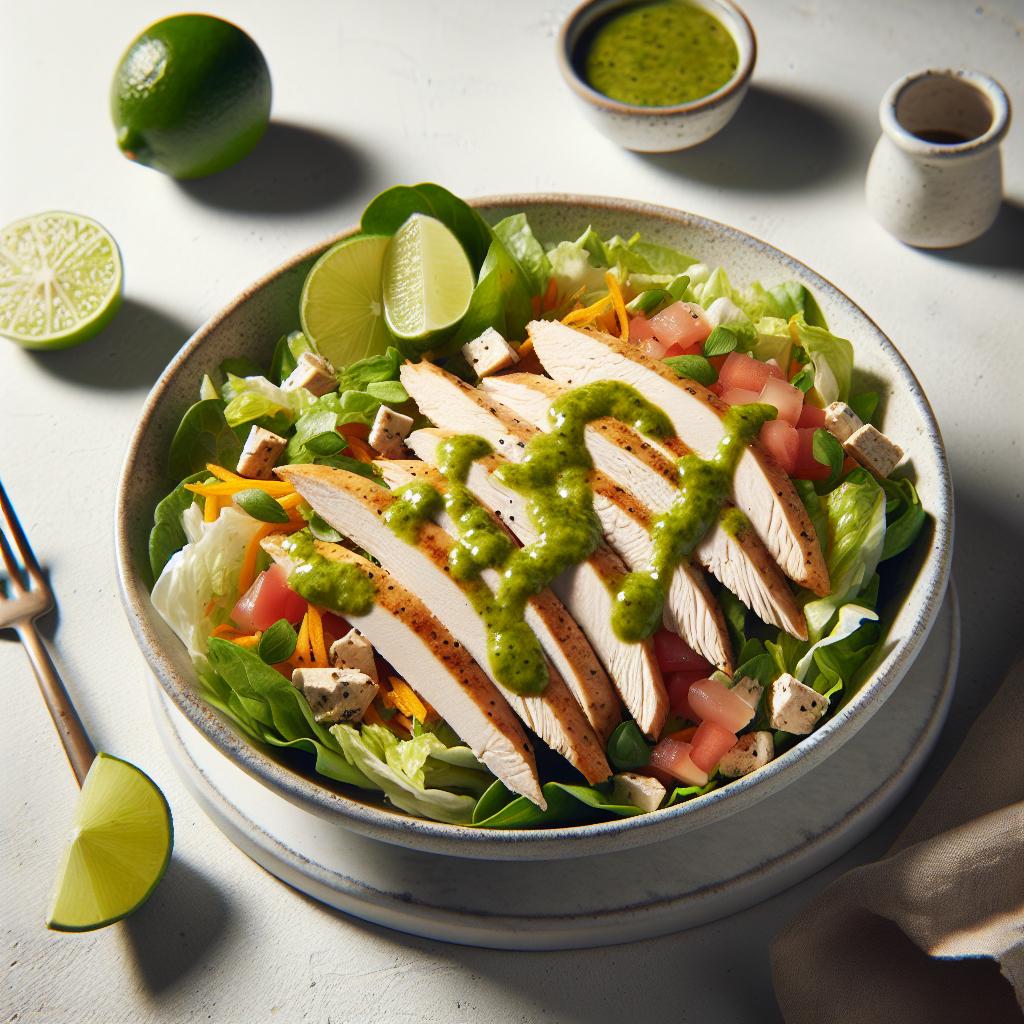 Turkey Taco Salad with Zesty Lime Dressing: Fresh & Flavorful