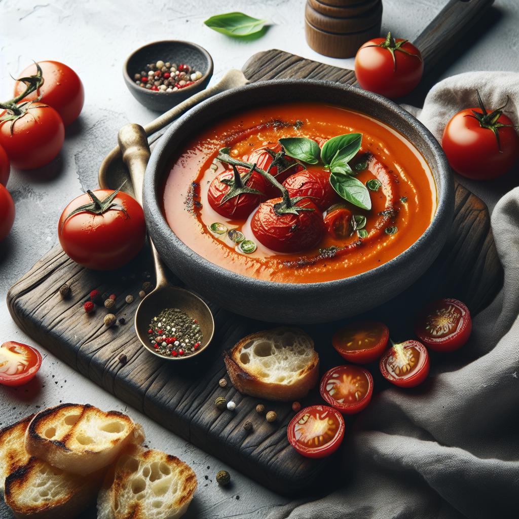 Savor the Rich Flavors of Homemade Roasted Tomato Soup
