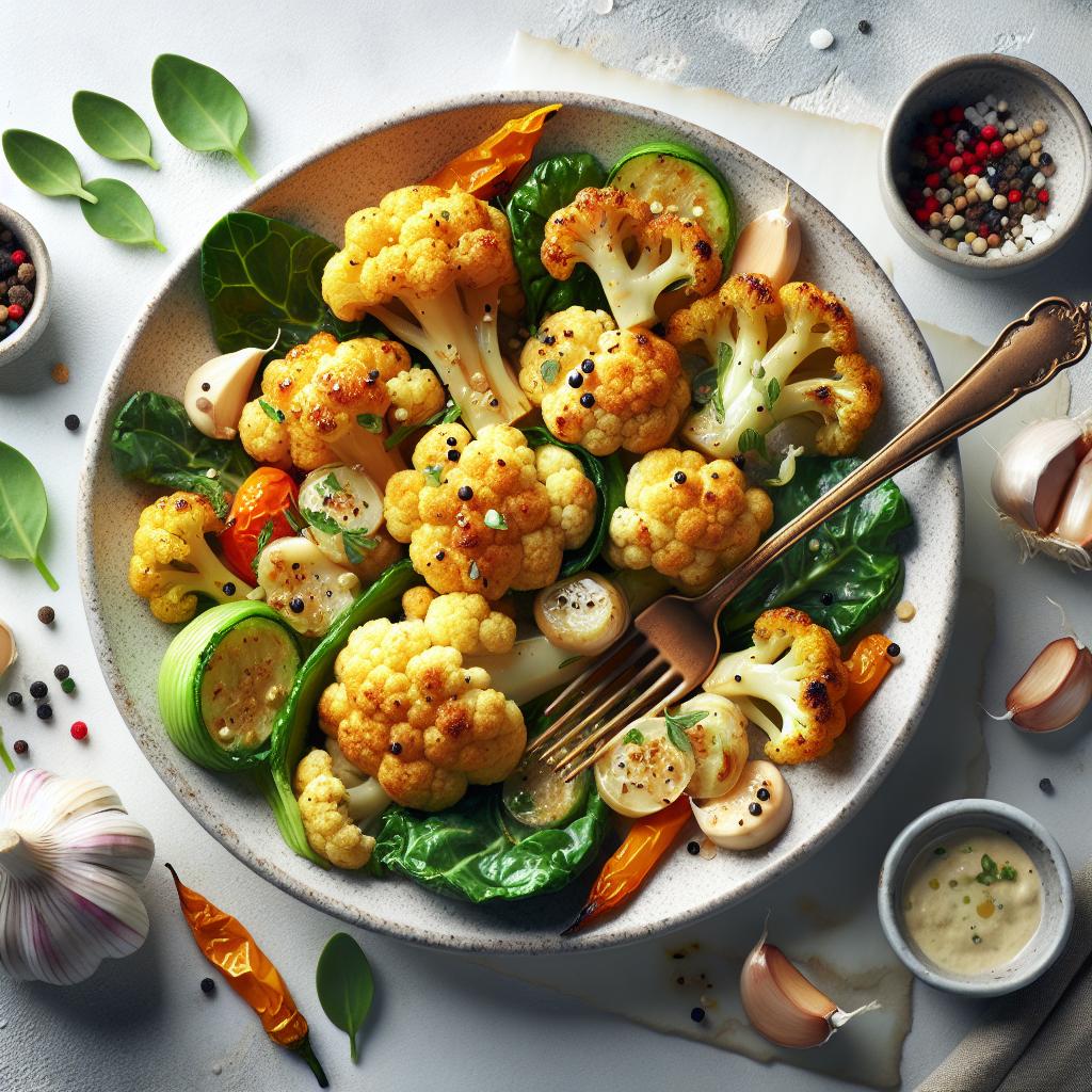 Golden Goodness: Mastering Roasted Cauliflower with Garlic