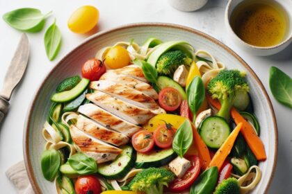 Healthy Chicken and Vegetable Pasta: A Colorful Delight