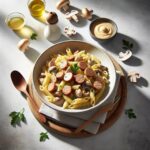 Savory Turkey Sausage Pasta with Creamy Mushroom Sauce