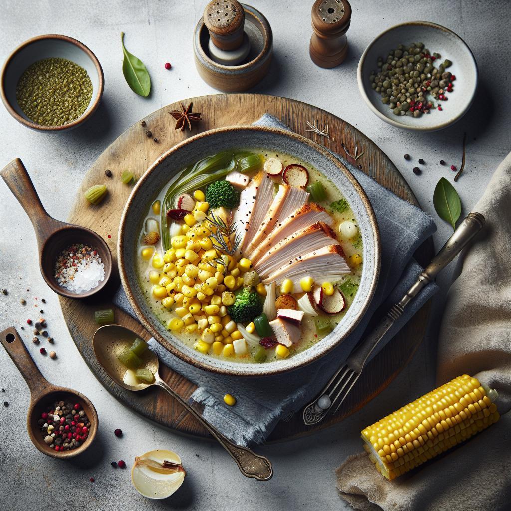 Savoring Comfort: The Delicious Duo of Turkey and Corn Soup