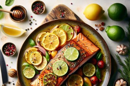 Zesty Baked Salmon with Honey & Lime: A Flavorful Delight