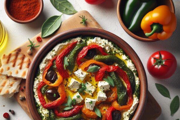 Smoky Roasted Pepper & Feta Dip: A Flavorful Delight