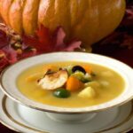 Savoring Tradition: The Warmth of Turkey and Squash Soup