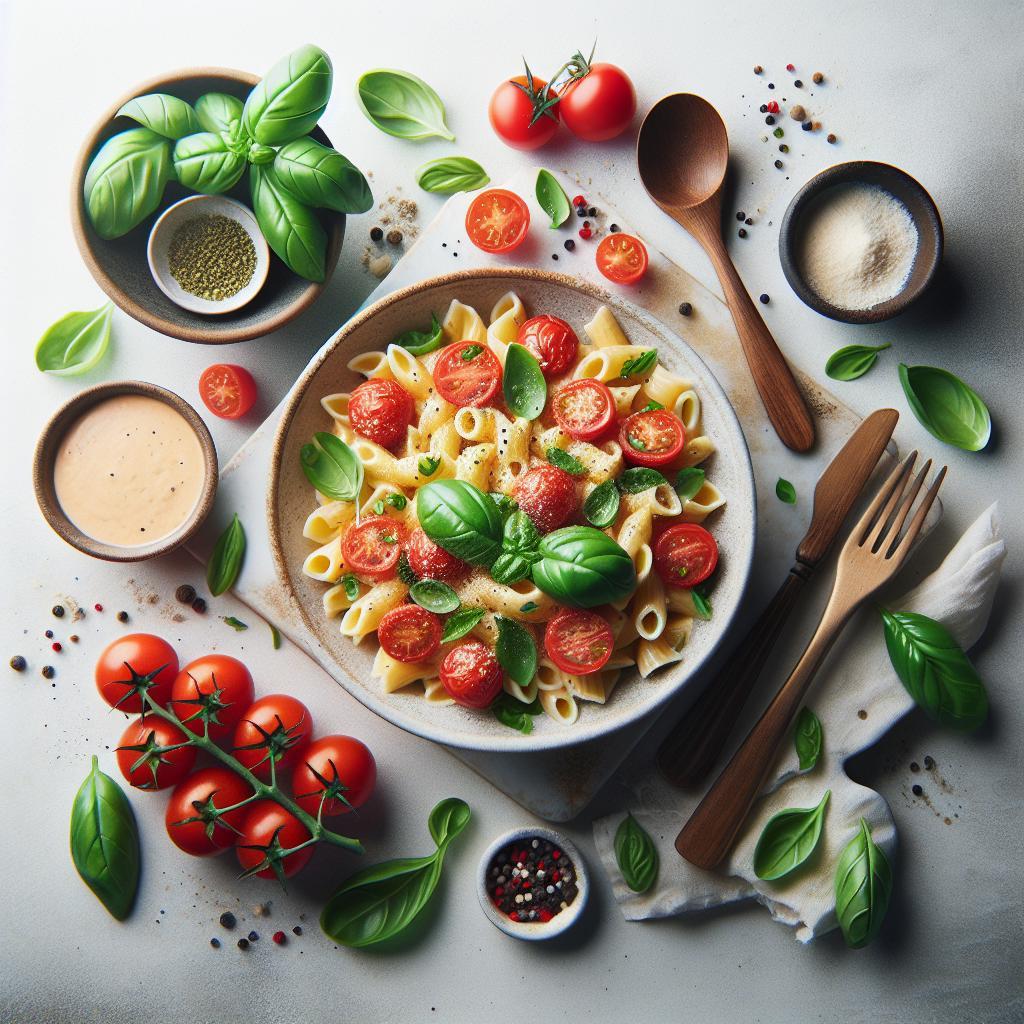 Savor the Flavor: Creamy Tomato Pasta with Fresh Basil