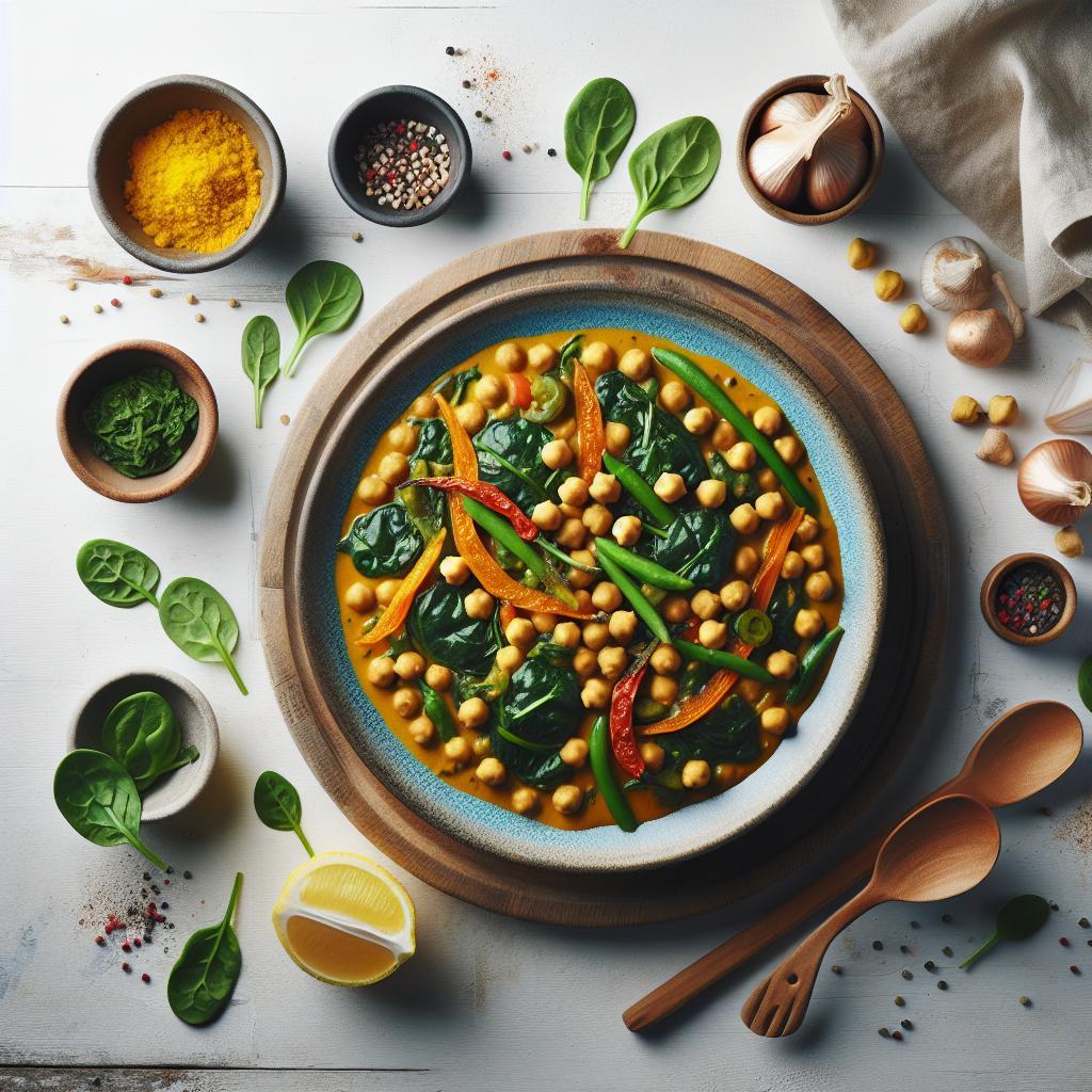 Wholesome Chickpea & Spinach Curry: A Flavorful Feast
